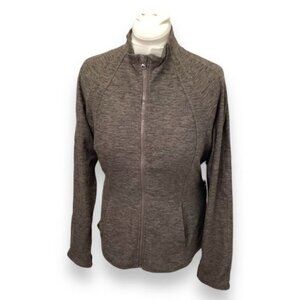 Yogalicious Lux Women’s Full Zip Performance Jacket, Mocha, size XXL
